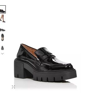 Stuart Weitzman Soho  Leather Casual Penny Loafers .
